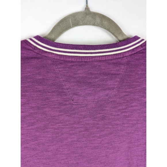 Tartan & Blu Russell Simmons Mens Long Sleeve V Neck T Shirt Purple S Y2K Preppy - Picture 4 of 9